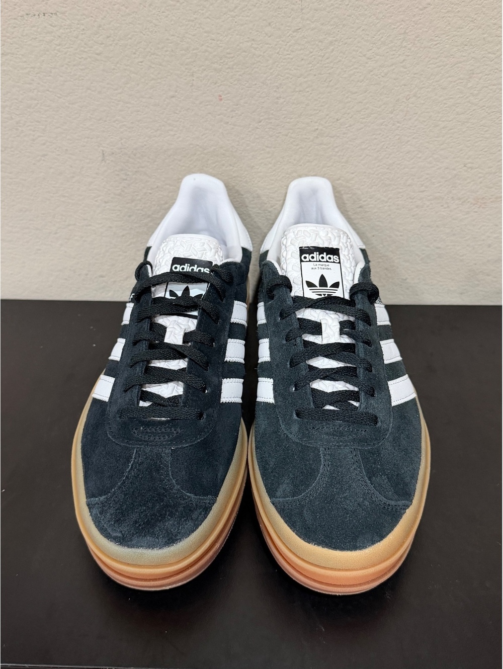 Size 8.5 - Adidas Women’s Gazelle Bold “Black Gum” - Picture 3 of 6